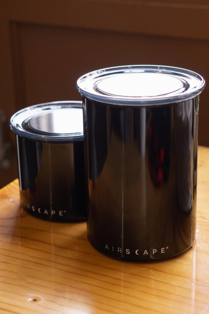 Airscape Stainless Steel Vacuum Coffee Canister – 1800ml (Black) - Bean Bros.