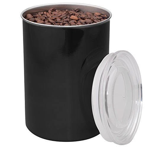 Airscape Stainless Steel Vacuum Coffee Canister – 1800ml (Black) - Bean Bros.