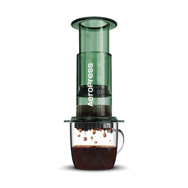 Clear Green Aeropress Coffee Maker - Bean Bros.