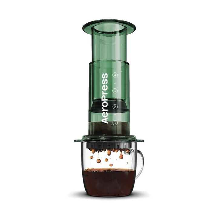 Clear Green Aeropress Coffee Maker - Bean Bros.