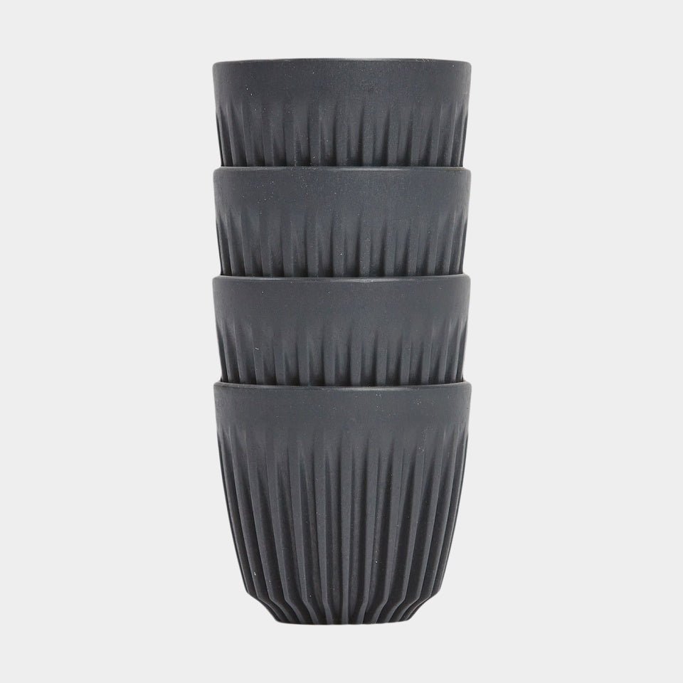 Huskee Renew Charcoal 4-Pack espresso cup - Bean Bros.