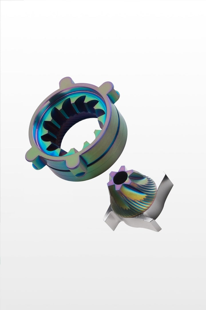 Hypernova Iridescent Titanium 63mm Conical Burrs for VS6 Grinder - Bean Bros.