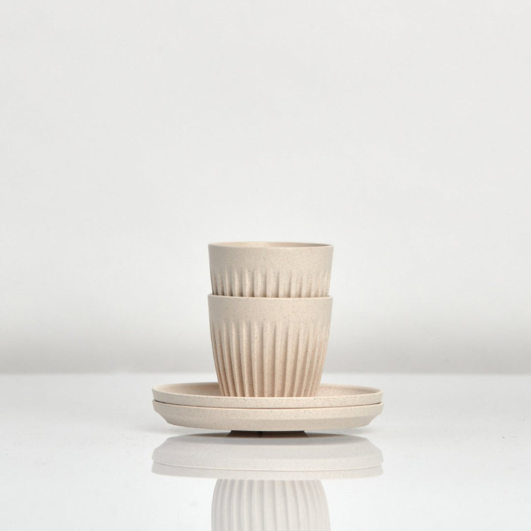 Huskee 3oz Espresso Cup - Natural Set of 2 - Bean Bros.