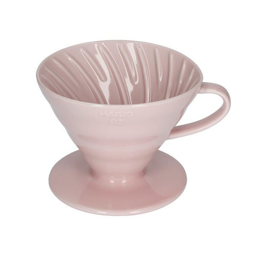 Hario V60-02 Keramik-Kaffeetropfer – Pink