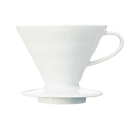 Hario V60-02 keramisk kaffedrypper hvid