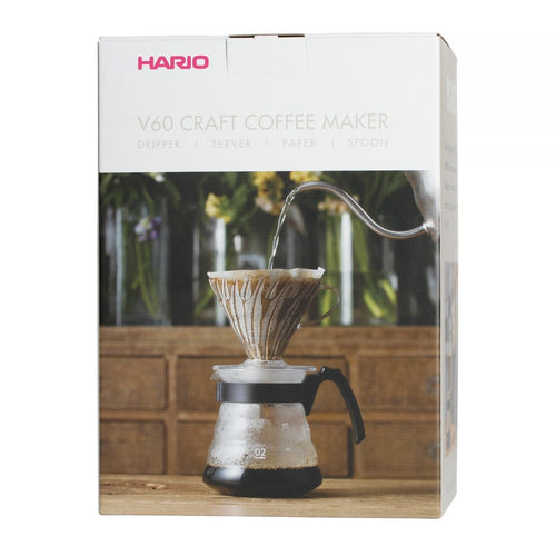 Hario V60 kaffemaskine-sæt - drypper + server + filtre
