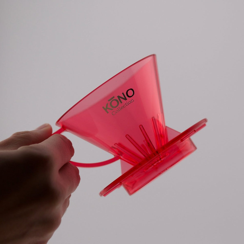 Kono Meimon Coffee Dripper - Cherry Pink - Bean Bros.