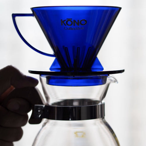 Kono Filter Coffee Dripper Clear Blue