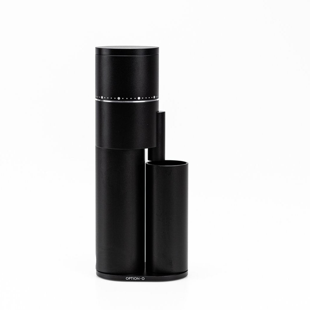 Option O Lagom Mini Black Compact Coffee Grinder