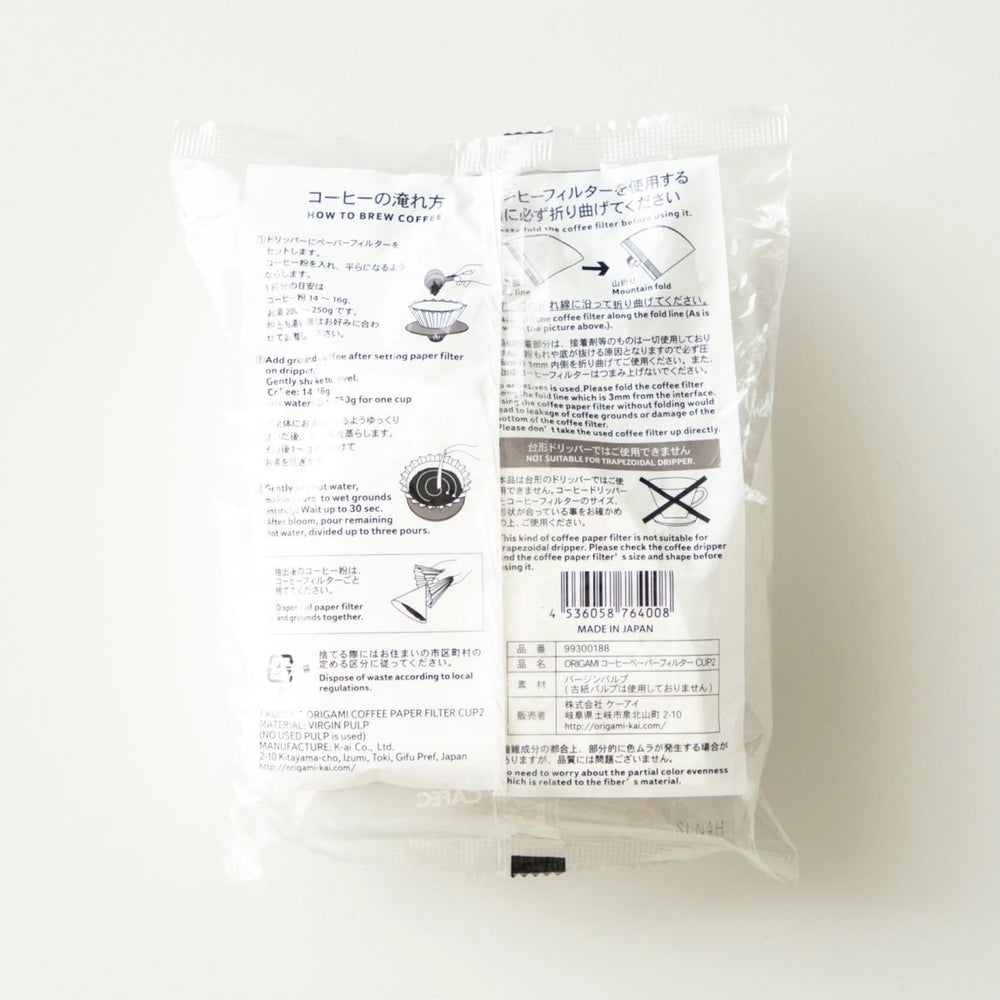 Paper Filter Designed for Origami Dripper