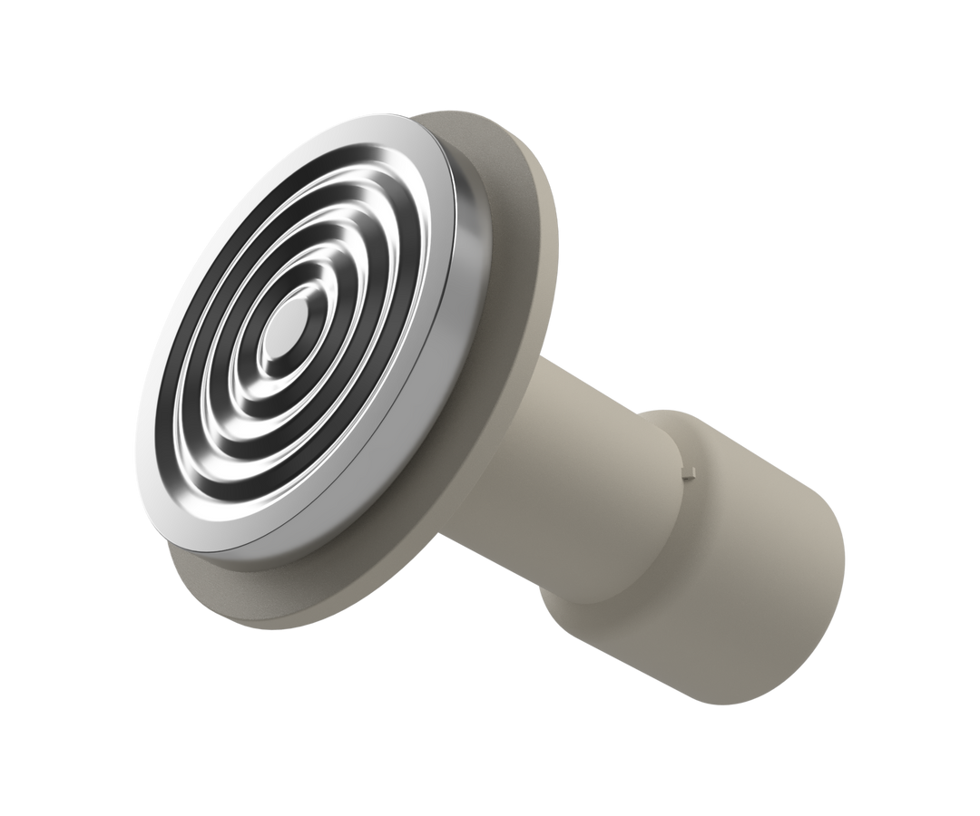 Konzentrisches Ringmuster an der 58-mm-Basis des Varia Calibre in Sand