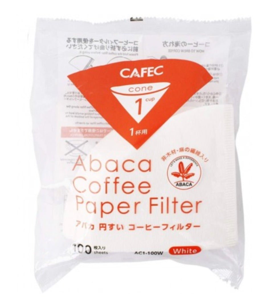 Cafec Abaca Cone Shaped Paper Filters 01 (100 pcs) - Bean Bros.