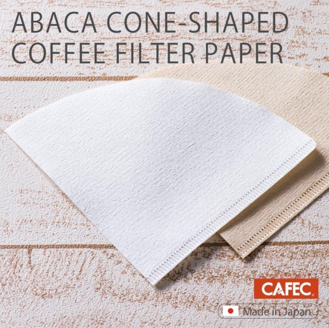 Cafec Abaca Cone Shaped Paper Filters 02 (100 pcs) - Bean Bros.