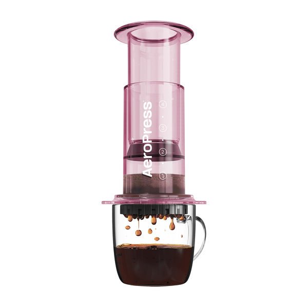 Clear Pink Aeropress Coffee Maker - Bean Bros.