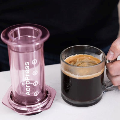 Clear Pink Aeropress Coffee Maker - Bean Bros.