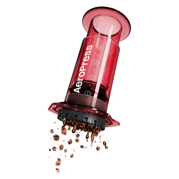 Clear Red Aeropress Coffee Maker - Bean Bros.