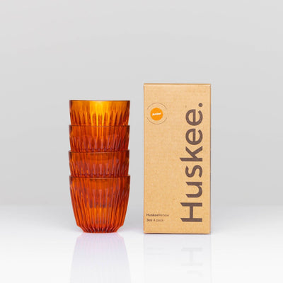 Espresso Cup - Huskee Renew Amber 4-Pack - 3oz - 90 ml