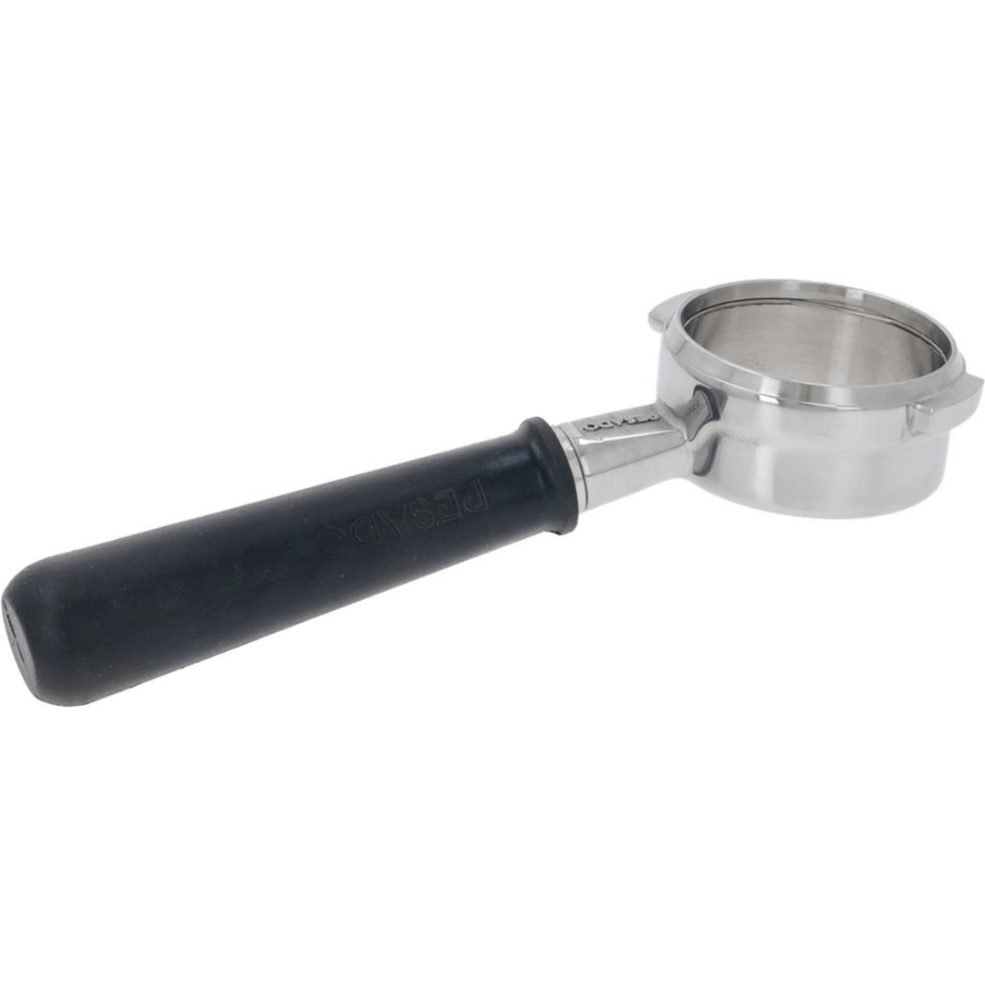 Filter Holder Bottomless PESADO - Stainless Steel with rubber handle - Bean Bros.