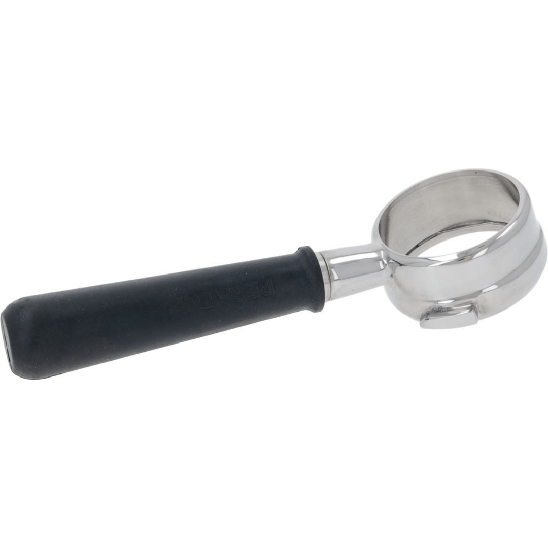 Filter Holder Bottomless PESADO - Stainless Steel with rubber handle - Bean Bros.