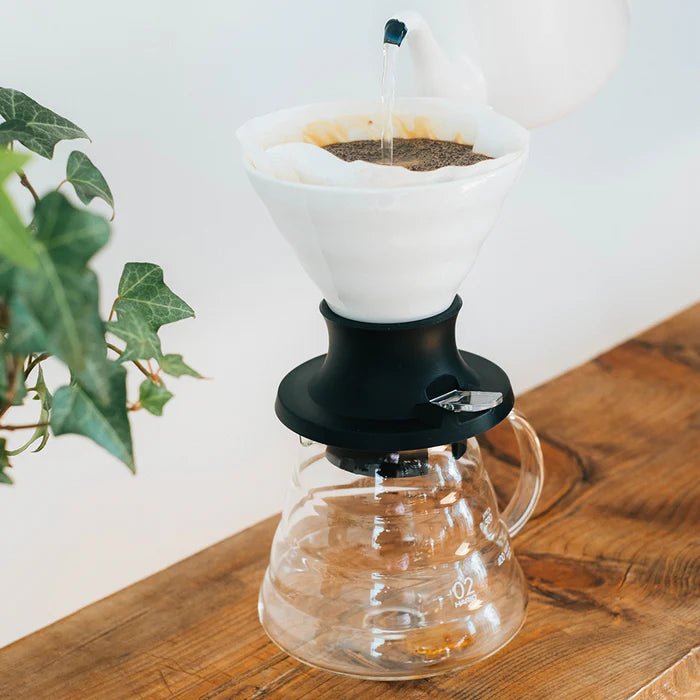 Hario Immersion Switch White Ceramic Coffee Dripper + Filters - Bean Bros.