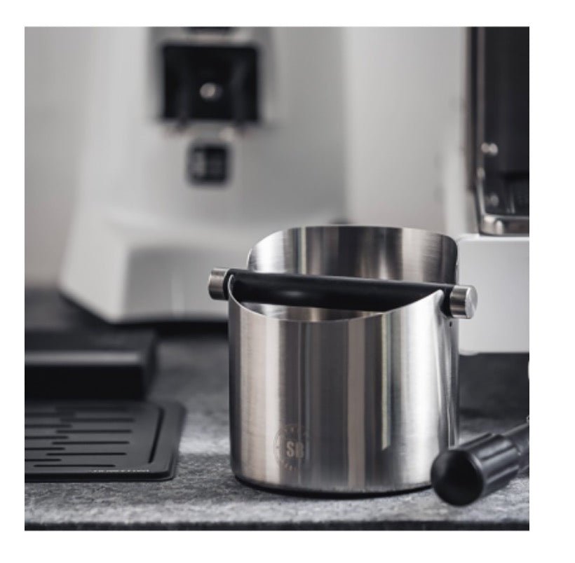 Knockbox With Removable Bar Stainless Steel - Bean Bros.