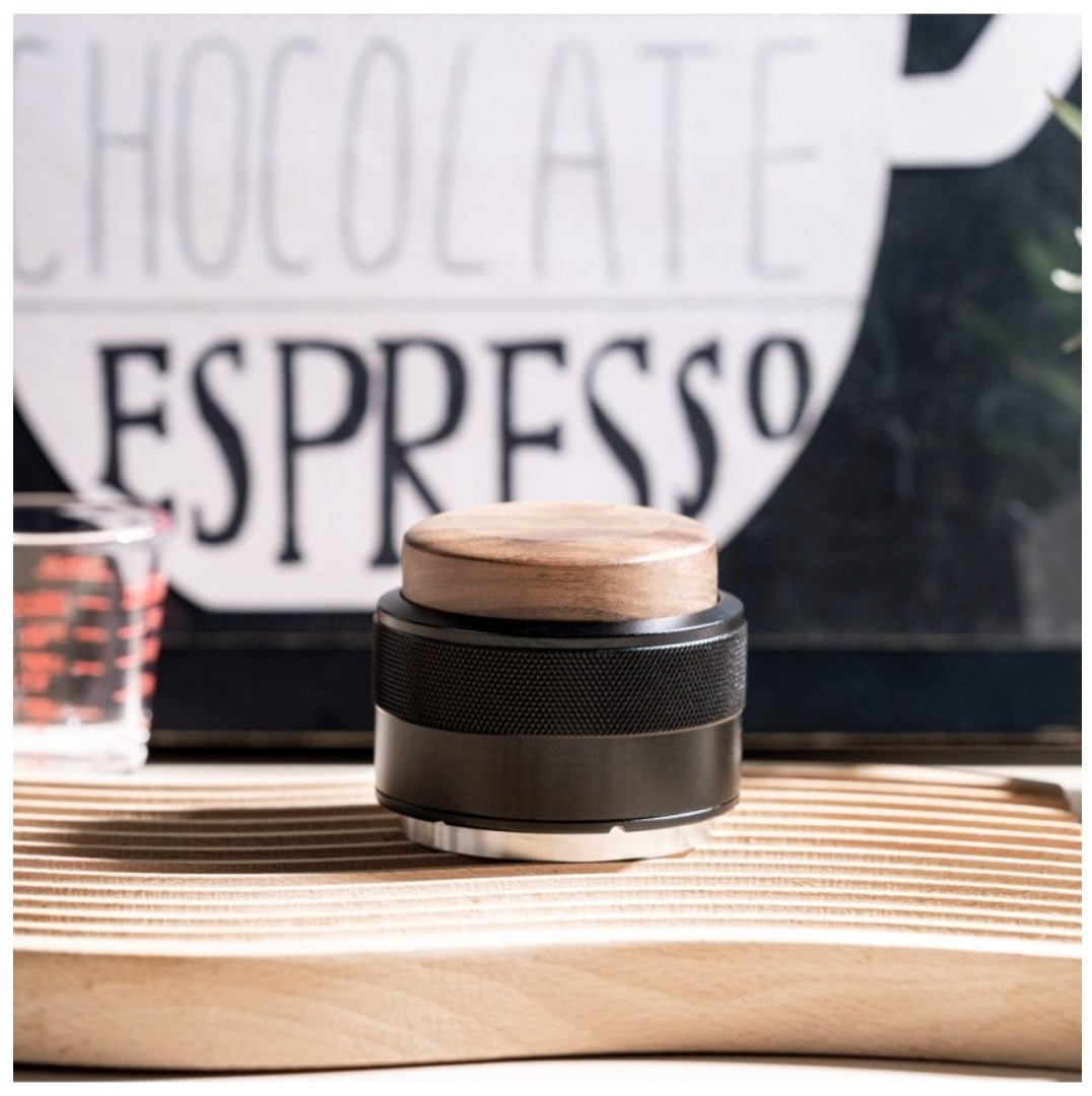 Tamper Flat Base 58mm Dark Wood - Studio Barista Pro - Bean Bros.