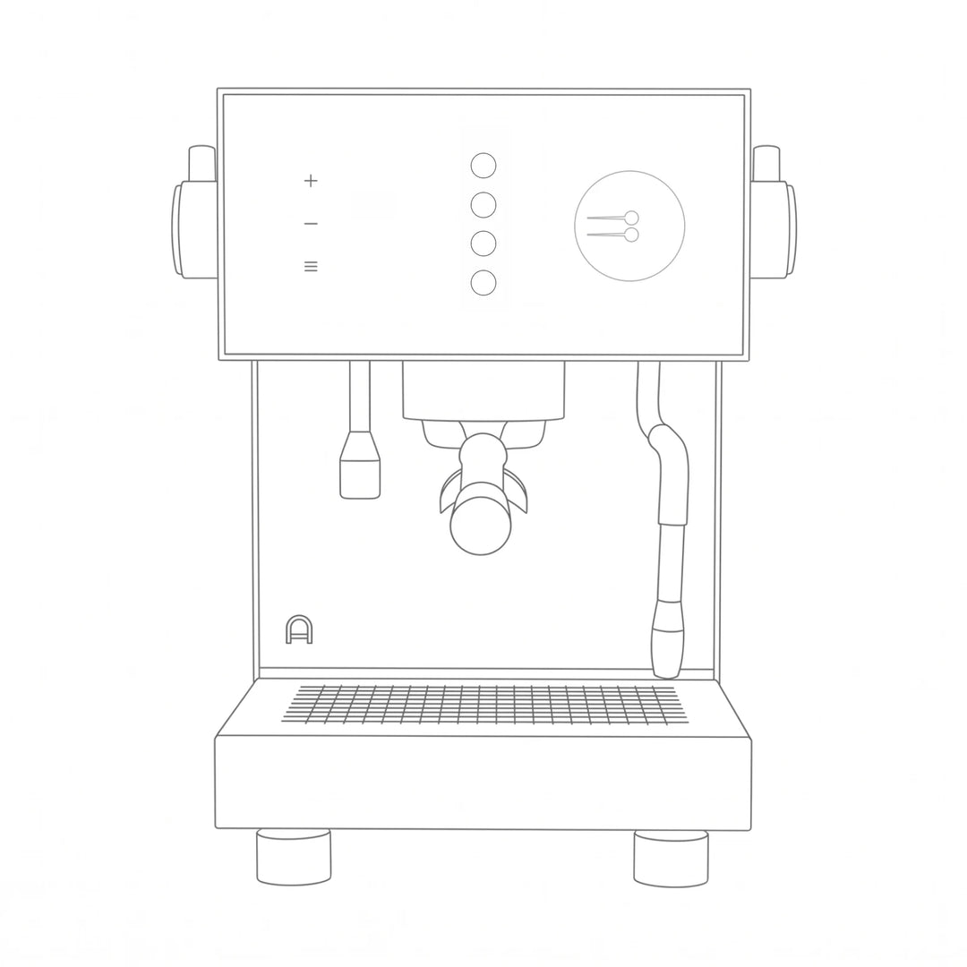 Line drawing of the Arkel Tide showing its compact 340 × 410 mm front profile