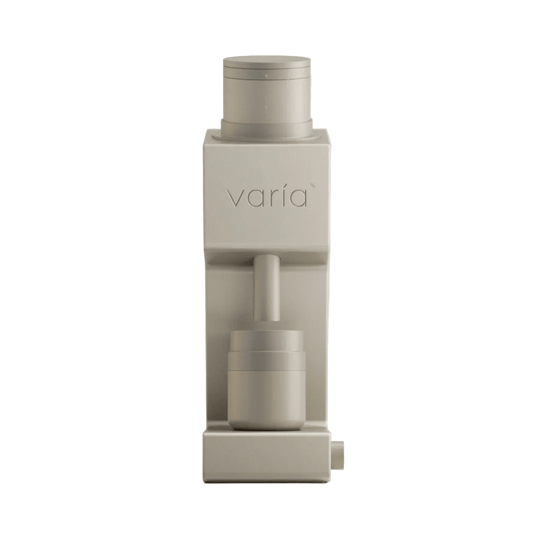 Varia VS4 Kaffeemühle in Sand, B-Ware und unbenutzt, Frontansicht