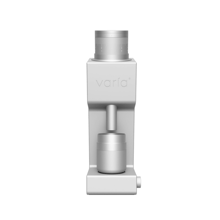 Varia VS4 in Silber vor dunklem Hintergrund