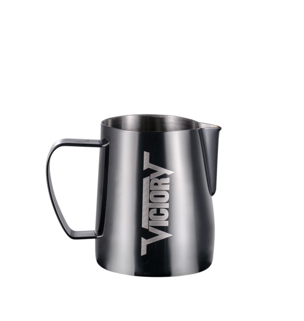 Victory Milk Pitcher 350ml Black Titanium - Bean Bros.