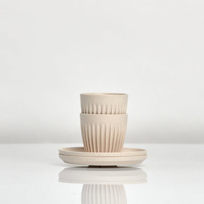 Huskee 3oz Espresso Cup - Natural Set of 2