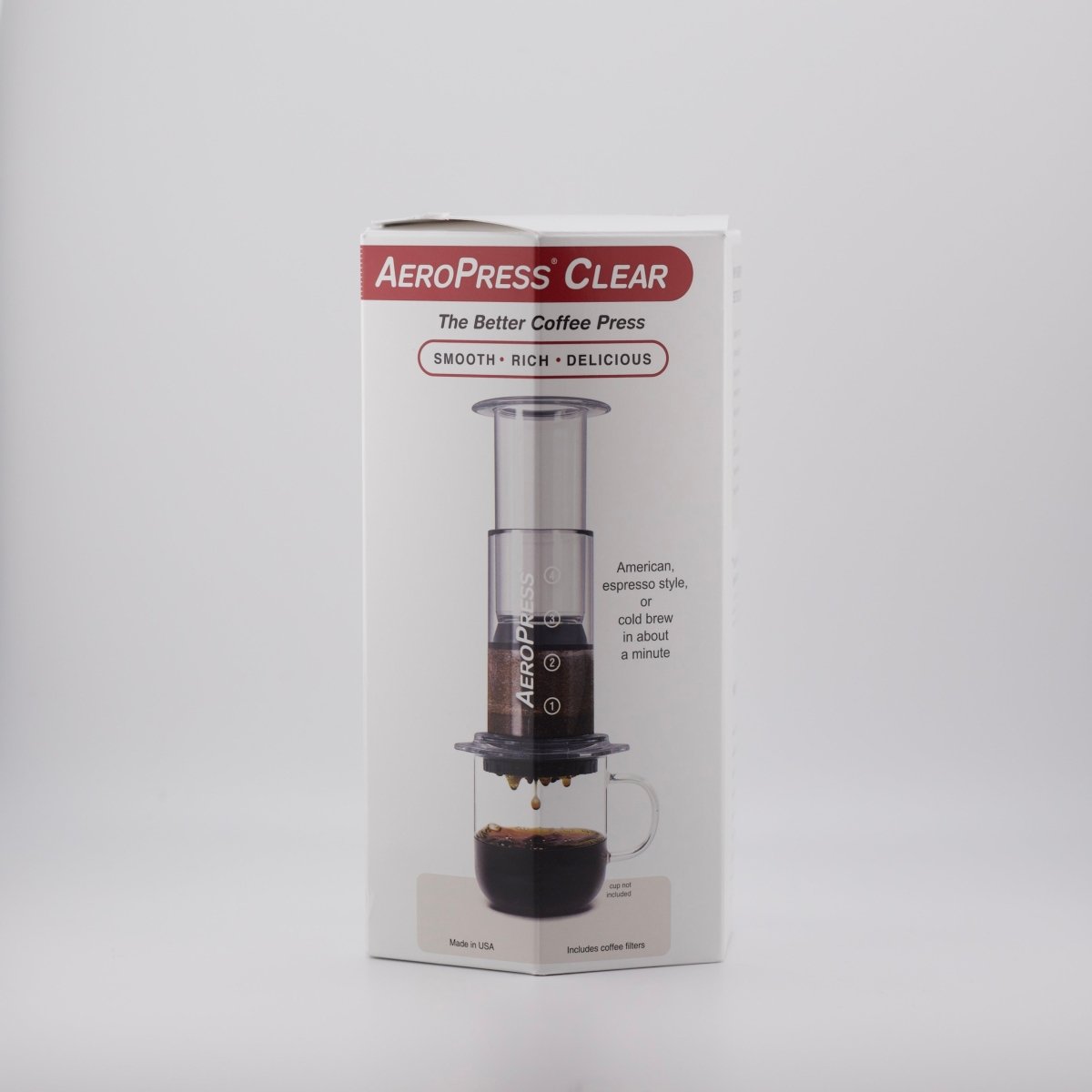 Clear Aeropress Coffee Maker – Bean Bros.