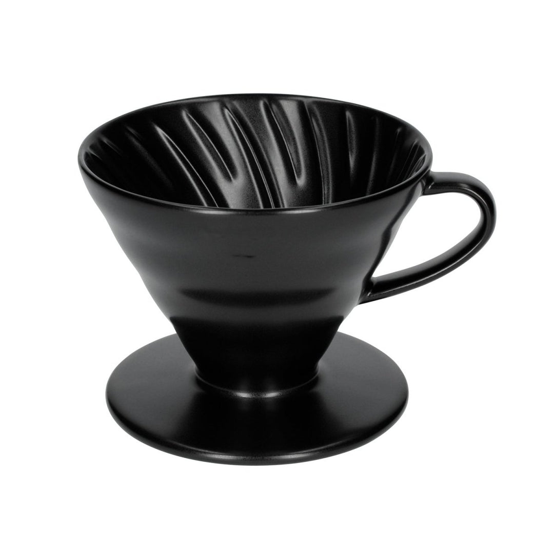 Hario V60-02 Ceramic Coffee Dripper - Matt Black - Bean Bros.