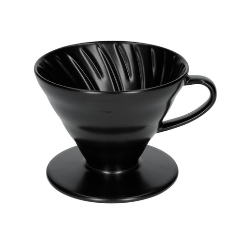 Hario V60-02 Ceramic Coffee Dripper - Matt Black