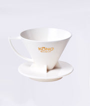 KONO Meimon Coffee Dripper – White (2 Cup, MDN-21WH)