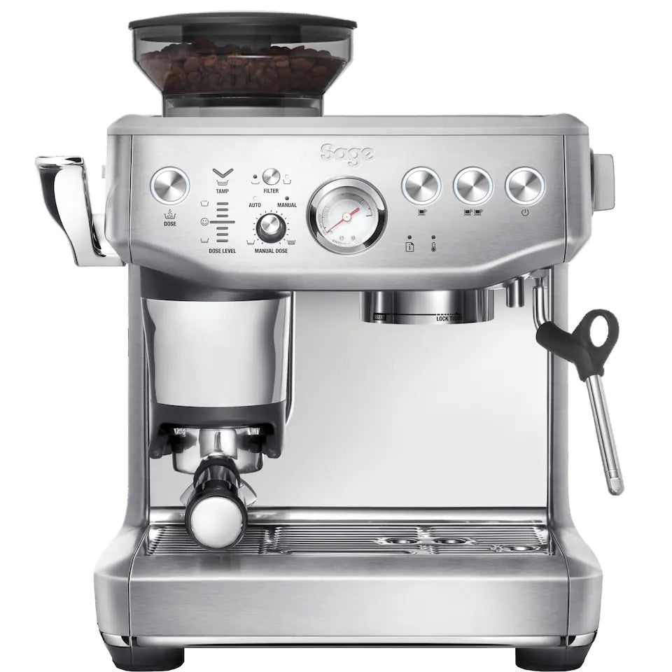 Sage Barista Express Impress Brushed Steel - Espresso Machine – Bean Bros.