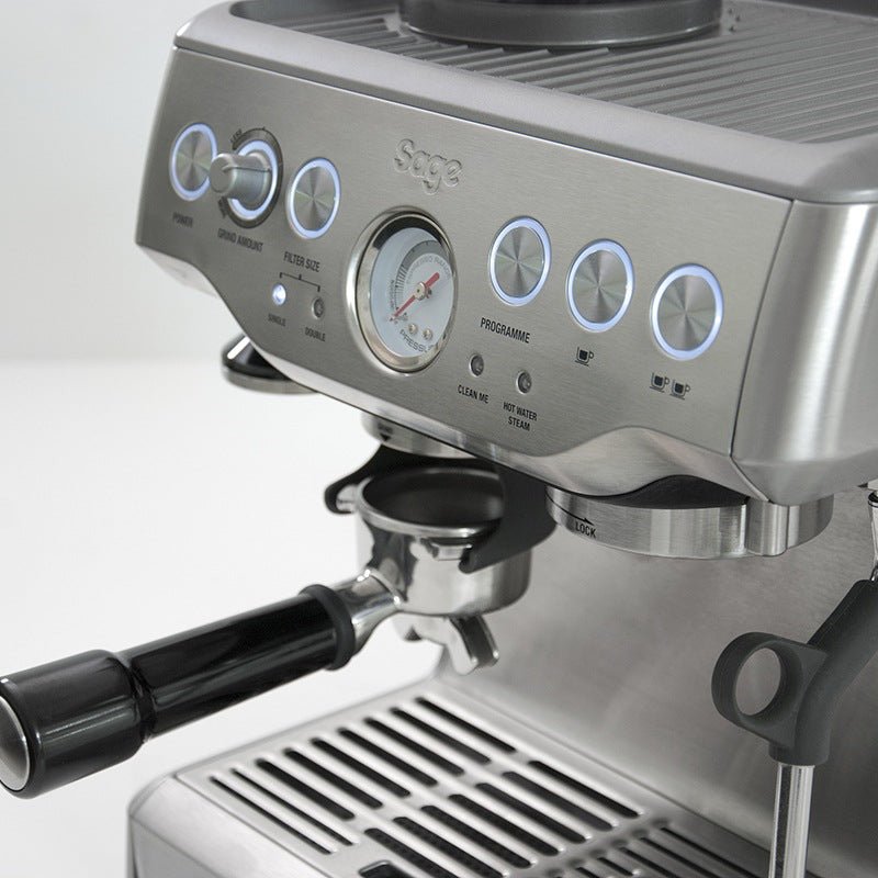 Sage Barista Express Impress Brushed Steel - Espresso Machine – Bean Bros.